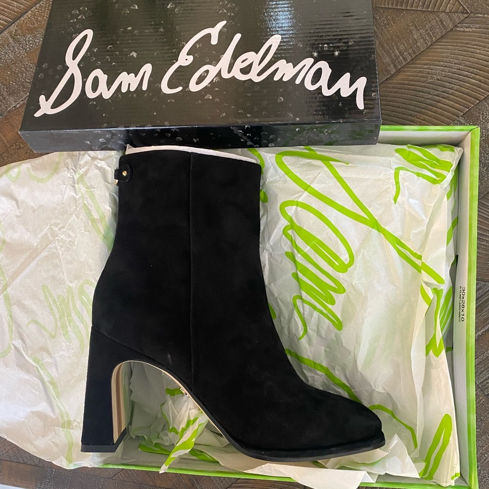 Sam Edelman Black Heeled Boots
